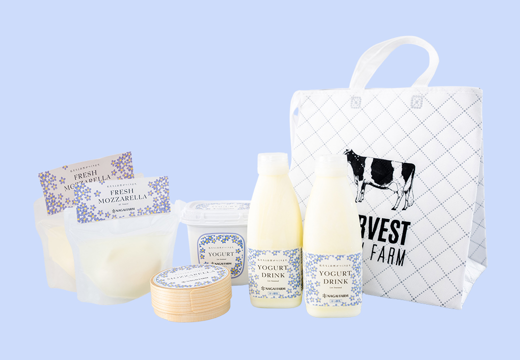 永井農場の乳製品詰め合わせセット　オリジナル保冷バック入り