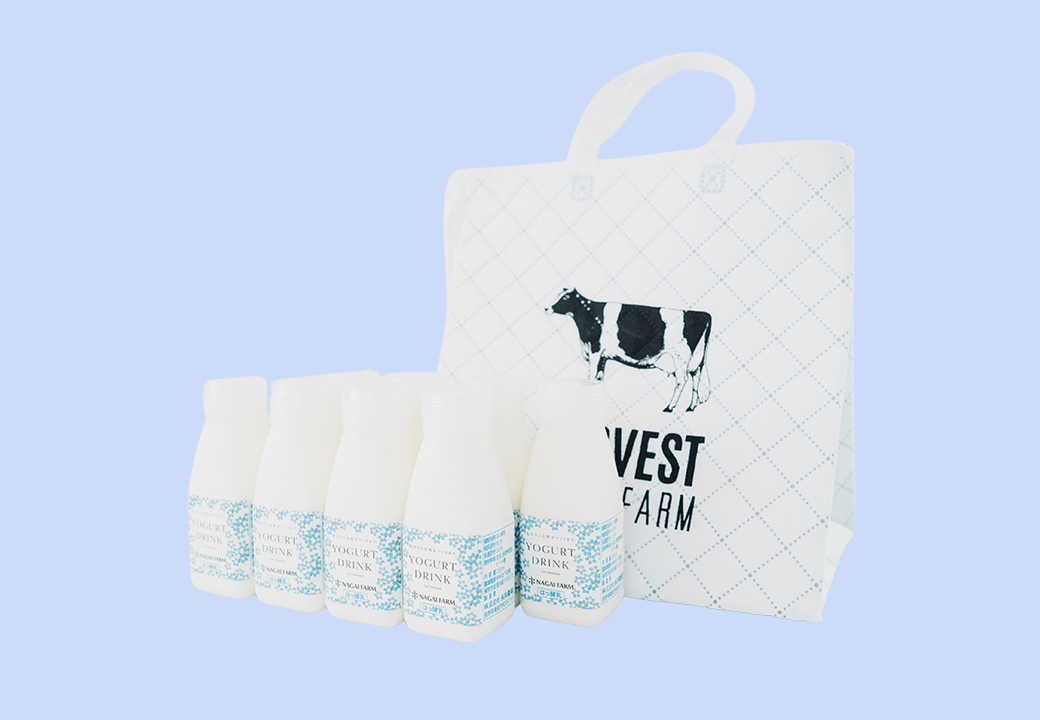 永井農場の飲むヨーグルト【500ml×8本】　オリジナル保冷バック入り